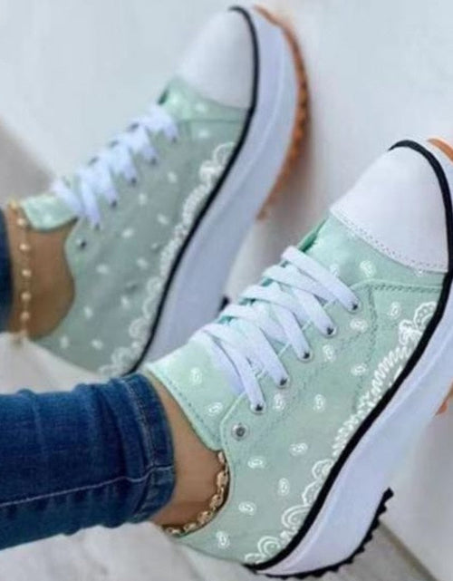 Load image into Gallery viewer, Fashion  Casual Sport Shoes Pattern Canvas Women Sneakers
