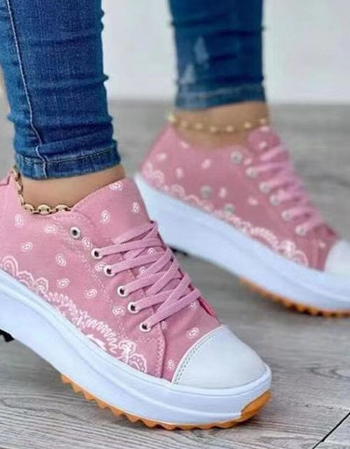 Load image into Gallery viewer, Fashion Pattern Canvas Women Sneakers Casual Sport Shoes
