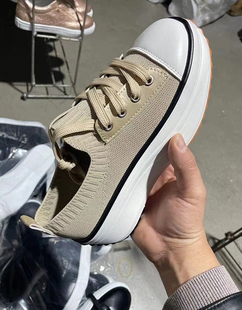 Load image into Gallery viewer, Summer Knitted Breathable Sneakers Women's Vulcanize Shoes
