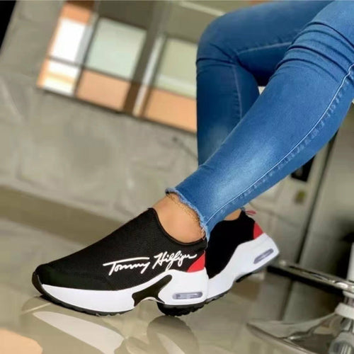 Load image into Gallery viewer, Flat Women Shoes Casual Breathable Wedges Ladies Walking Sneakers
