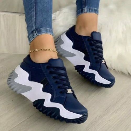 Load image into Gallery viewer, Summer Women&#39;s Sneakers Thick Bottom Canvas Casual Shoes
