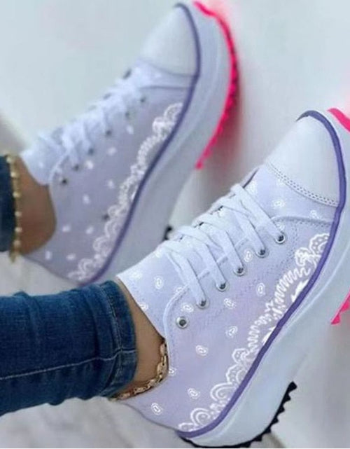 Load image into Gallery viewer, Fashion Women Sneakers Casual Sport Shoes Pattern Canvas
