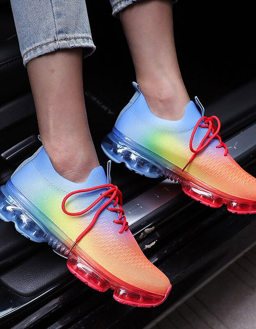 Load image into Gallery viewer, Fashion Mesh Cozy Running Sport Shoes Women Lace Up Sneakers
