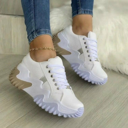 Load image into Gallery viewer, Thick Bottom Canvas Casual Shoes Summer Women's Sneakers
