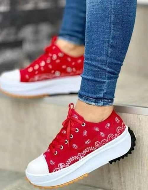 Load image into Gallery viewer, 2022 Pattern Canvas Women Sneakers Casual Sport Shoes
