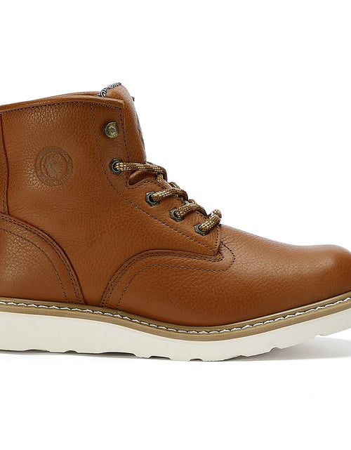 Load image into Gallery viewer, ROCKROOSTER Roberta Men&#39;s Safety Water Resistant Tan Leather Wedge
