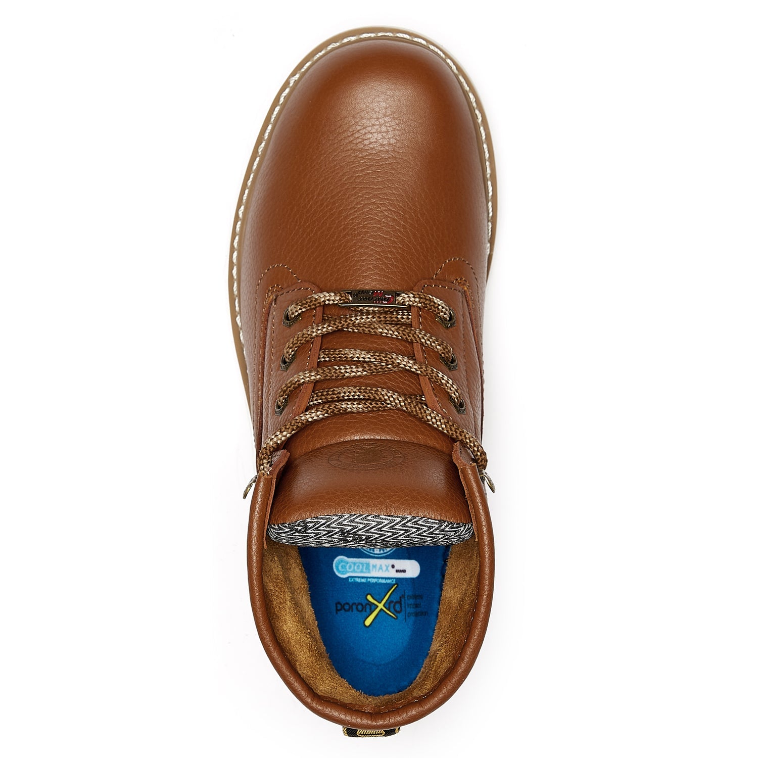 ROCKROOSTER Roberta Men's Safety Water Resistant Tan Leather Wedge