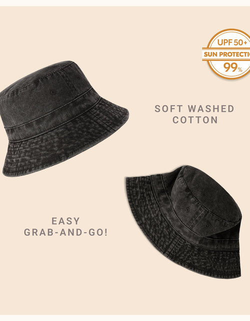 Load image into Gallery viewer, Classic Washed Cotton Bucket Hat
