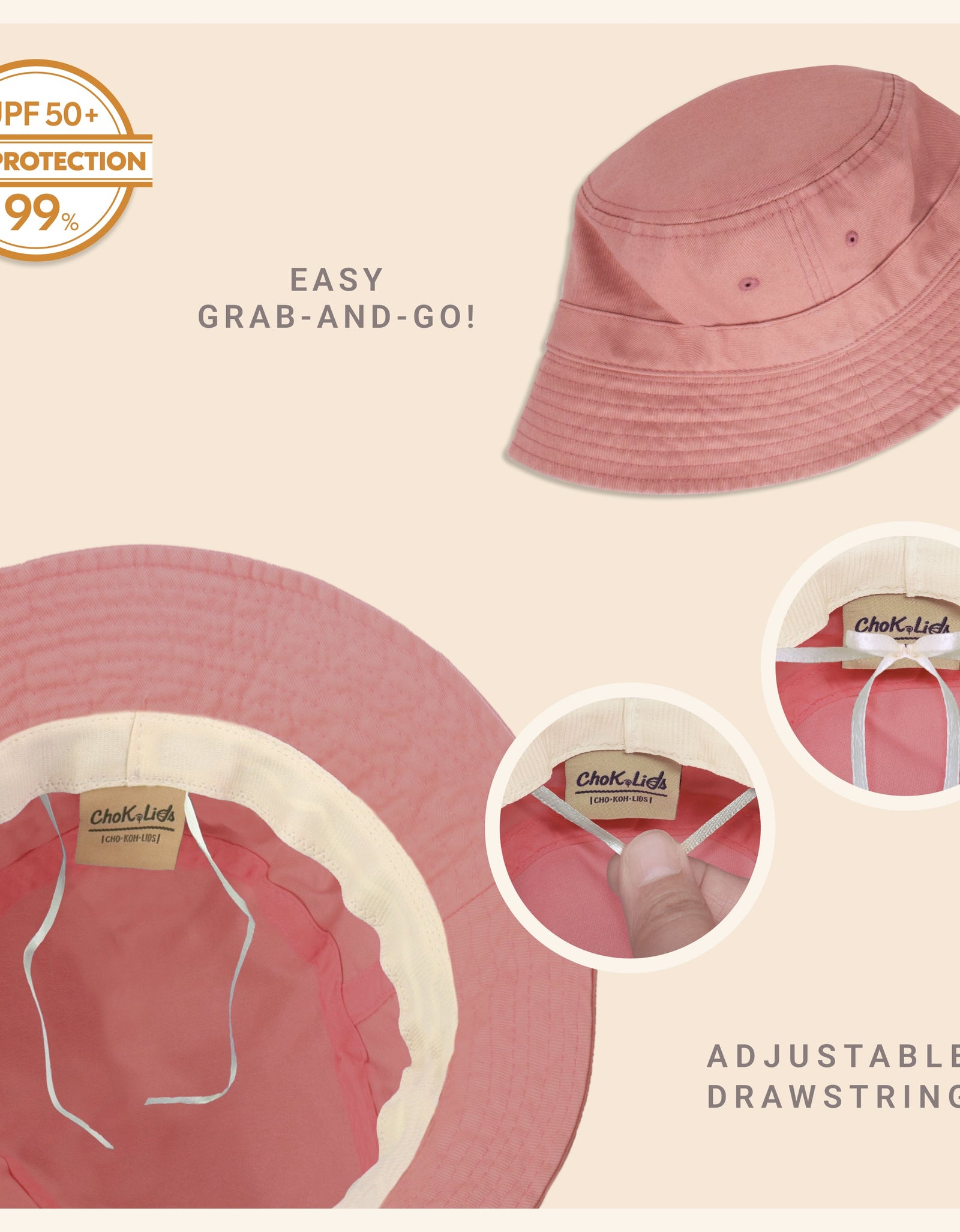 Classic Washed Cotton Bucket Hat