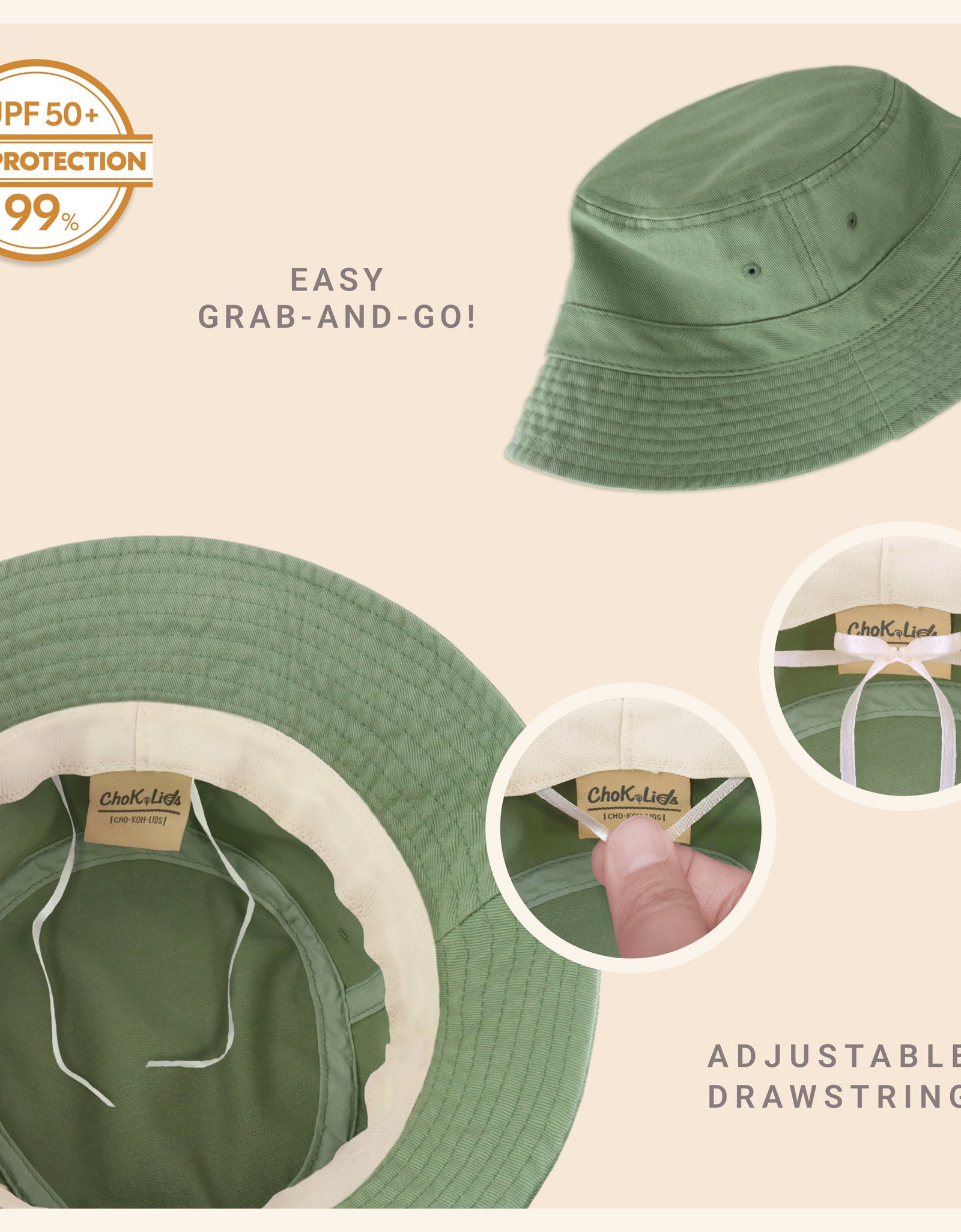 Classic Washed Cotton Bucket Hat