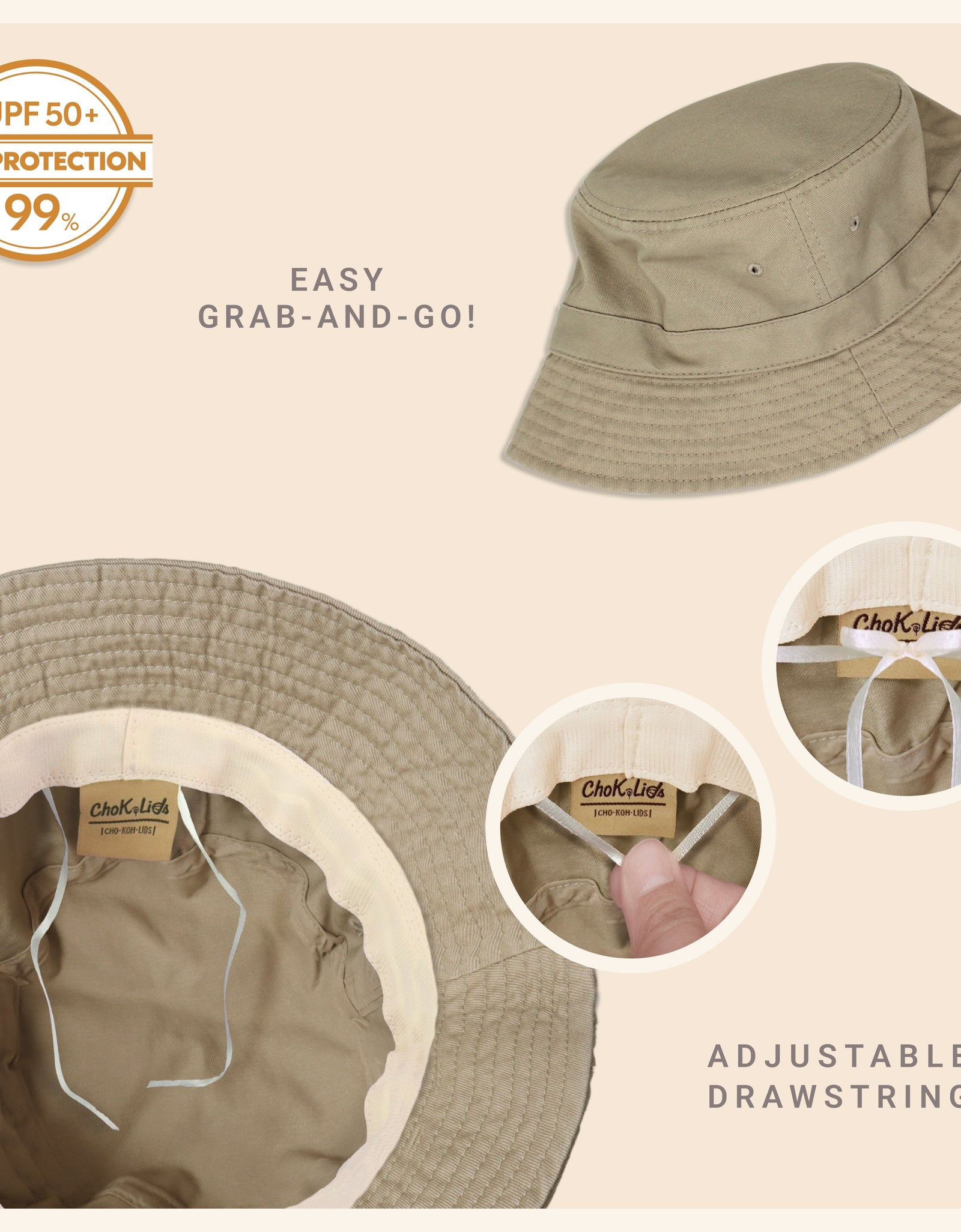 Classic Washed Cotton Bucket Hat