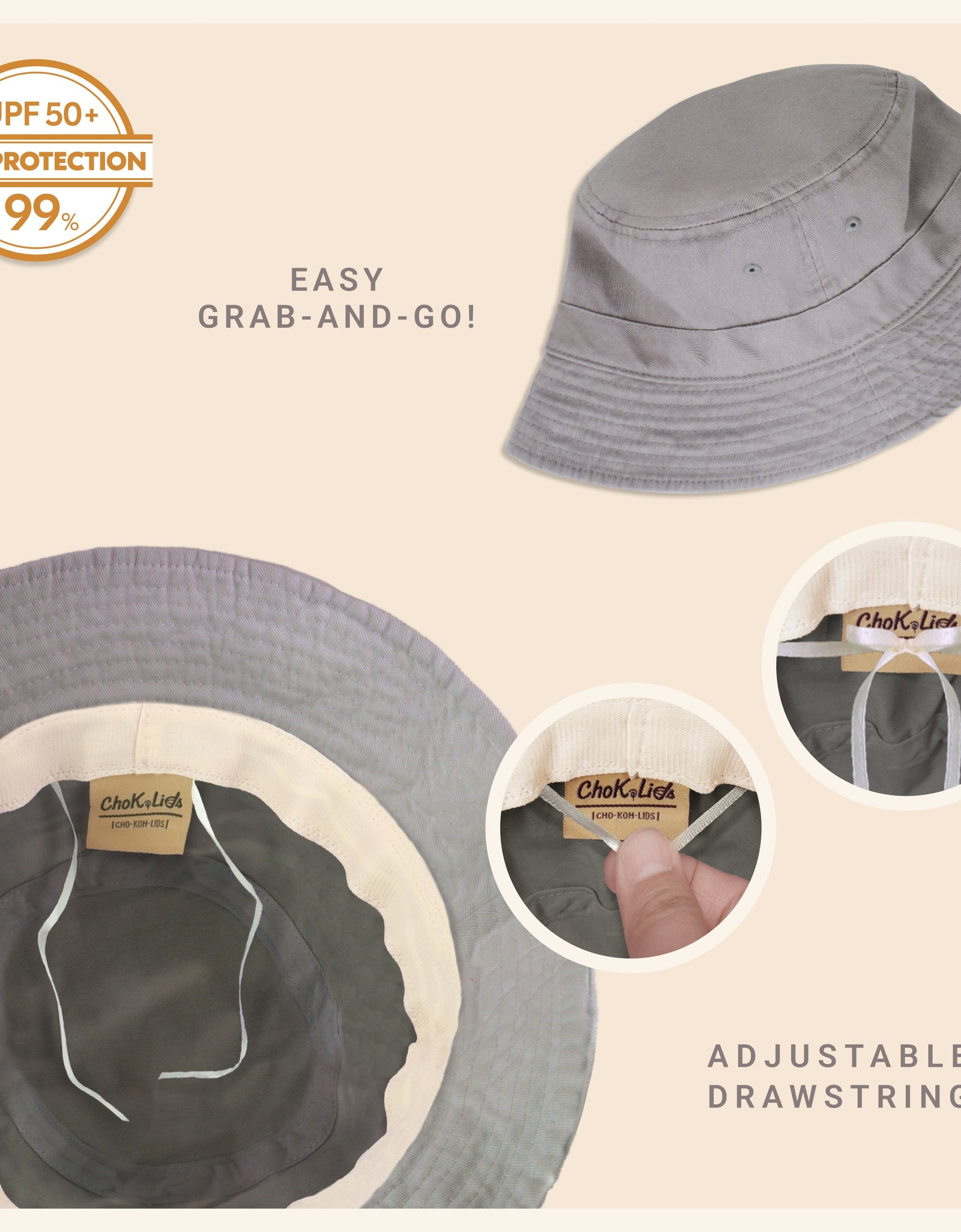 Classic Washed Cotton Bucket Hat