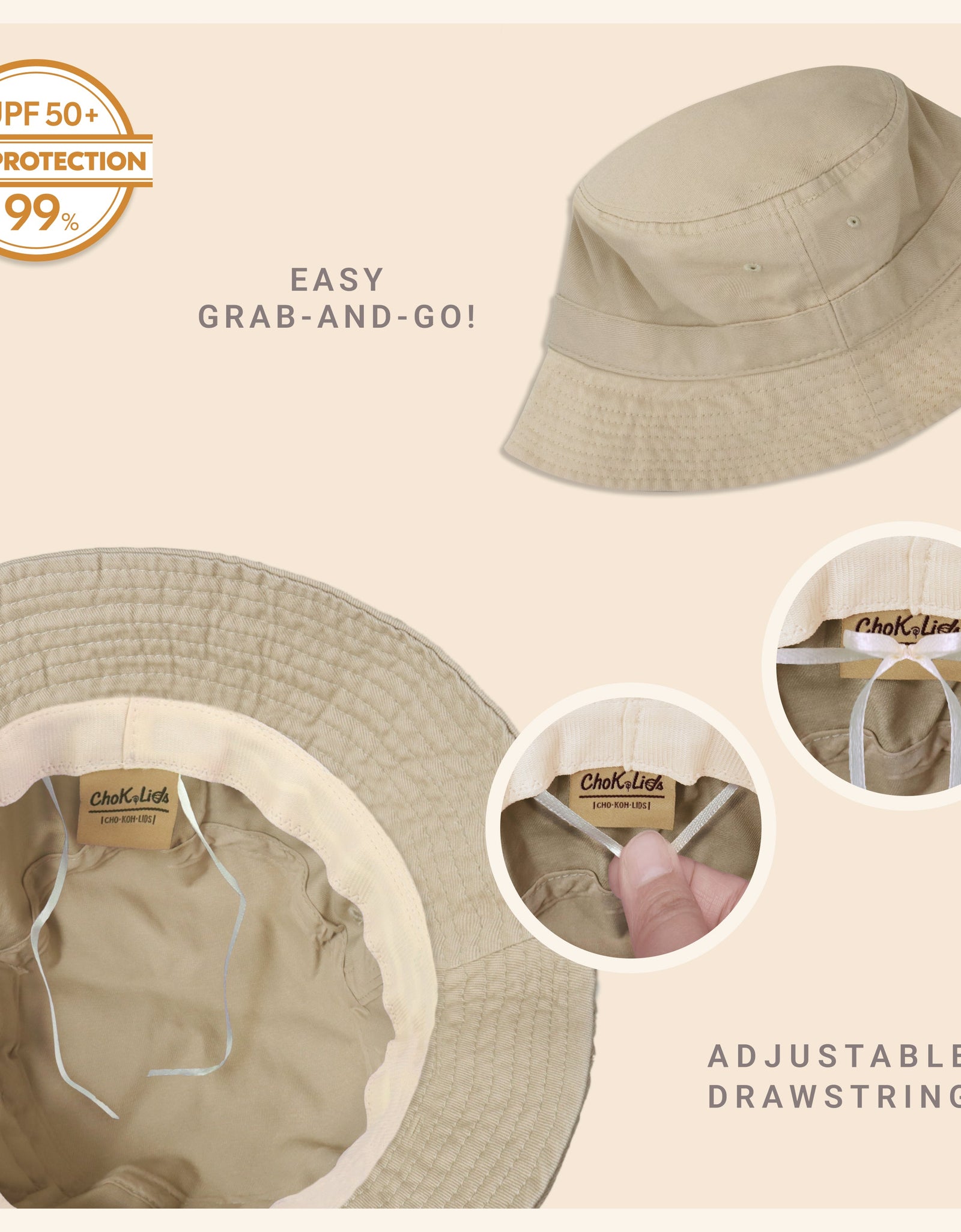 Classic Washed Cotton Bucket Hat