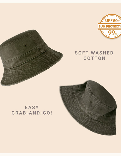 Load image into Gallery viewer, Classic Washed Cotton Bucket Hat
