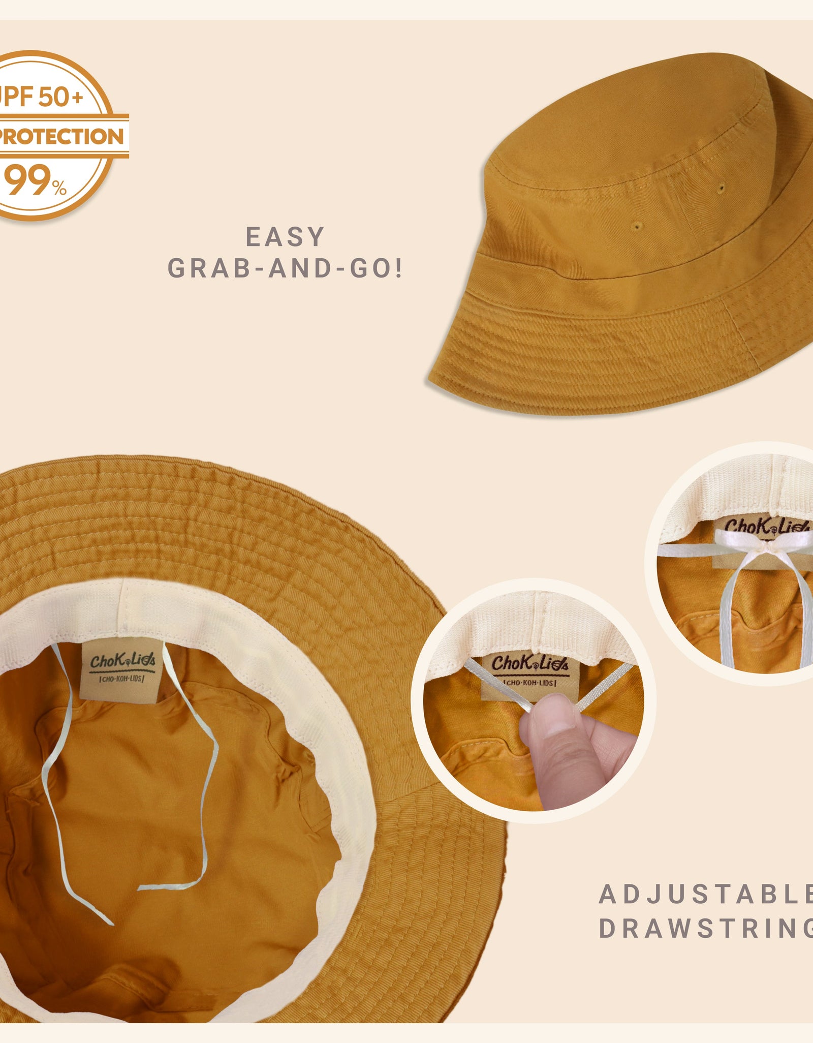 Classic Washed Cotton Bucket Hat