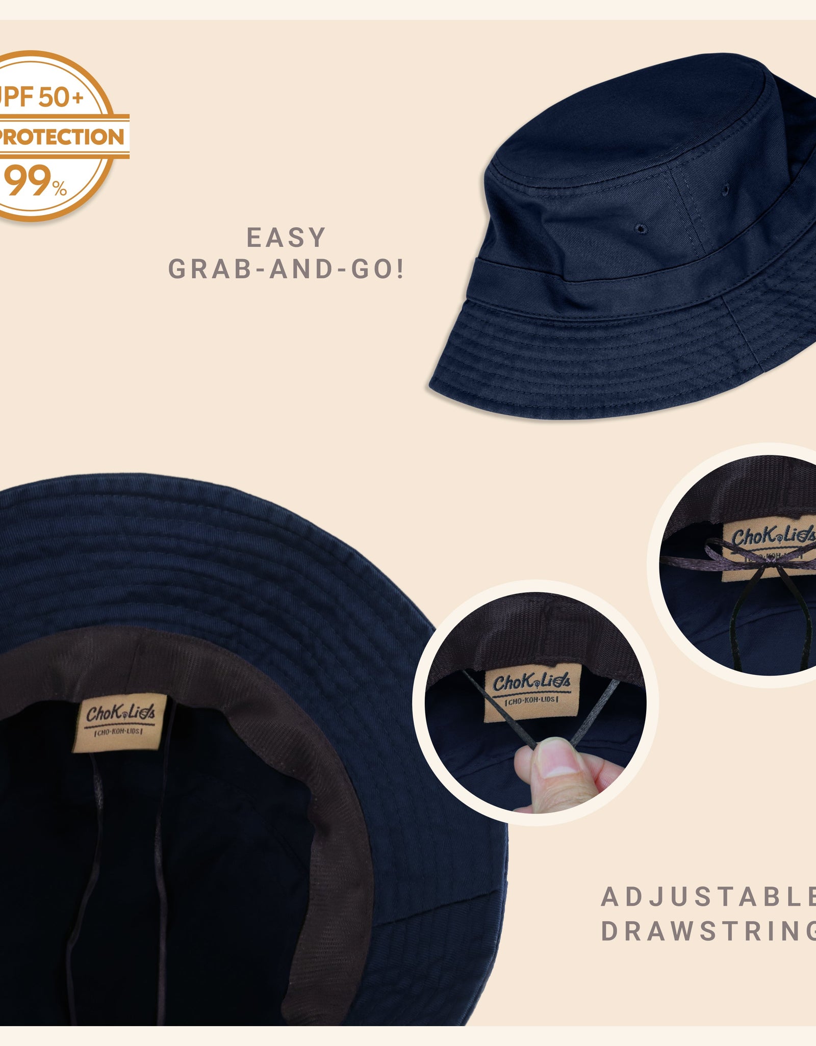 Classic Washed Cotton Bucket Hat