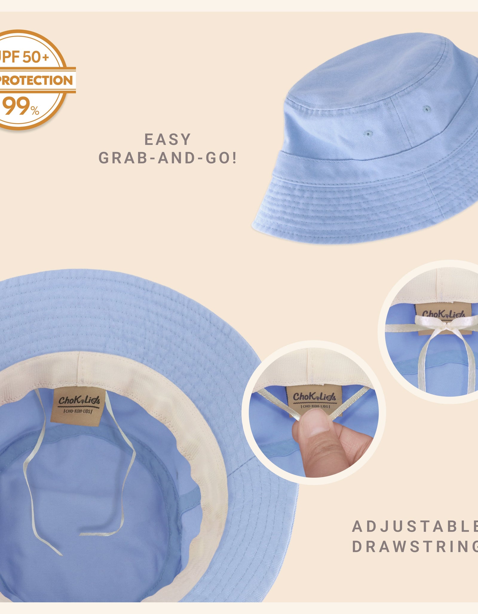 Classic Washed Cotton Bucket Hat