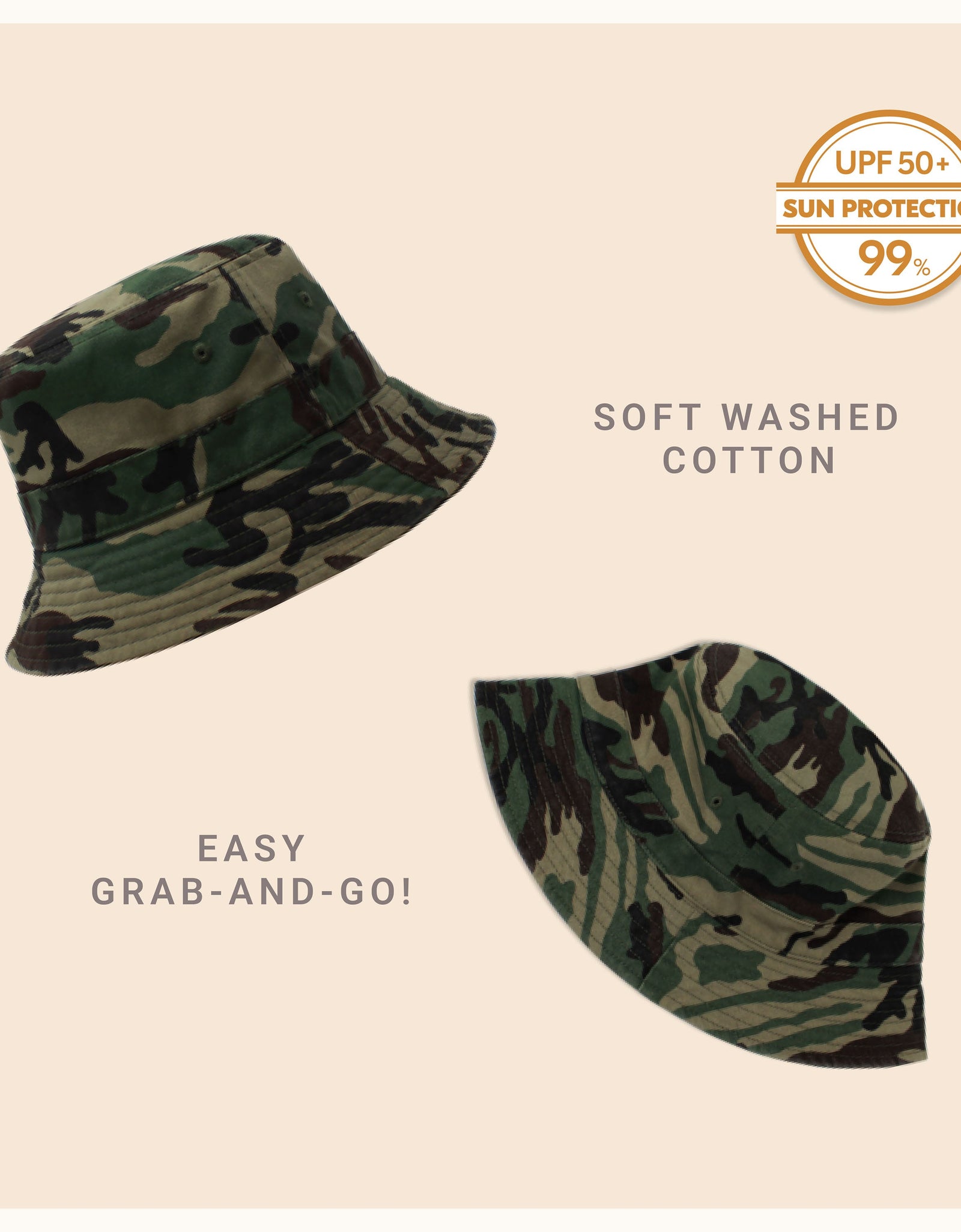 Classic Washed Cotton Bucket Hat