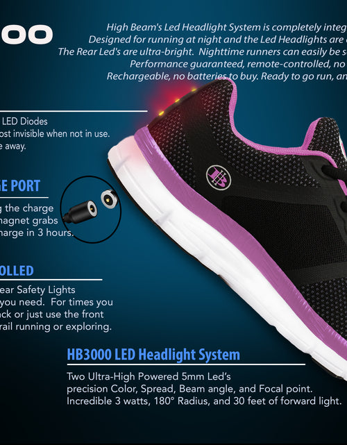 Load image into Gallery viewer, Women&#39;s Night Runner Shoes With Built-in Safety Lights
