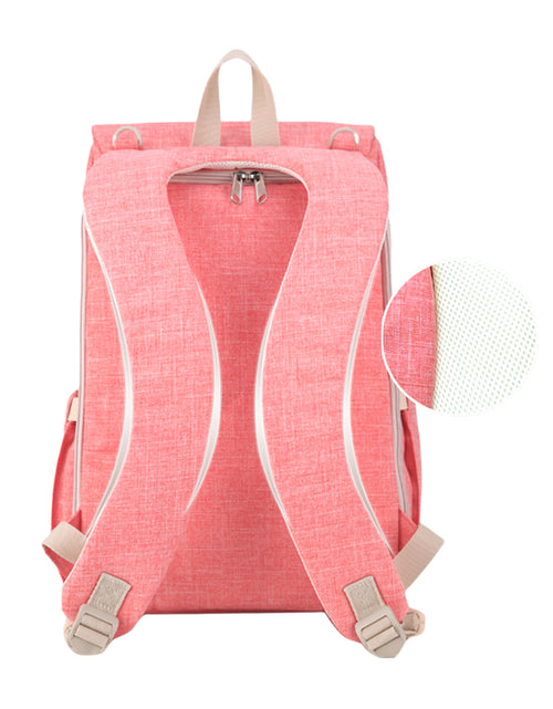 Load image into Gallery viewer, Canvas Diaper Bag Travel Backpack
