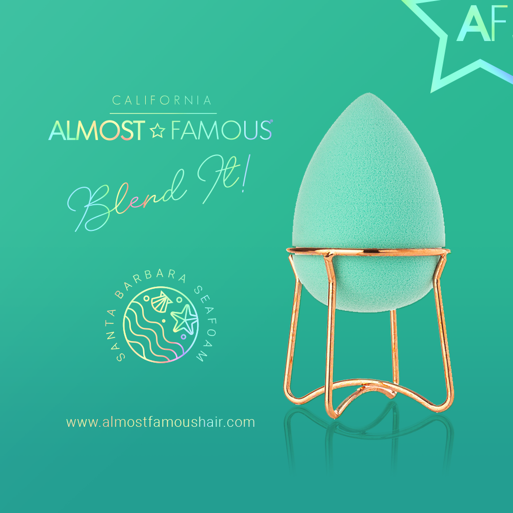 Almost Famous Makeup Blender w/ Rose Gold Stand