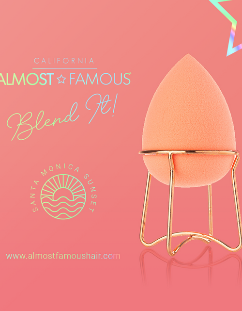 Load image into Gallery viewer, Almost Famous Makeup Blender w/ Rose Gold Stand
