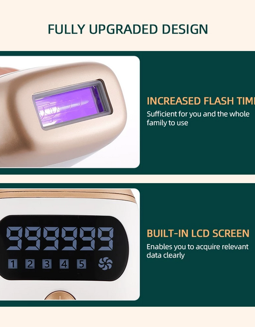 Load image into Gallery viewer, IPL Laser Epilator Painless 999999 Flashes Hair Removal Hair Remover
