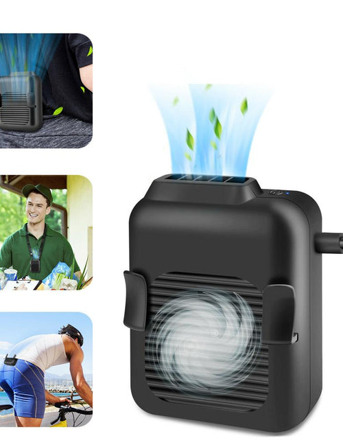 Load image into Gallery viewer, Portable Compact Cooling Fan Hanging Handsfree with Waist Clip
