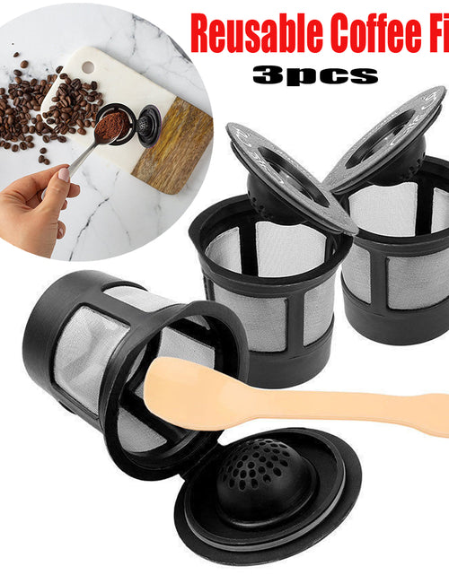 Load image into Gallery viewer, 3pcs Reusable Coffee Filter Pod with Spoon
