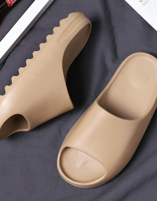 Load image into Gallery viewer, Yeezy Inspired Slides Brown/Khaki
