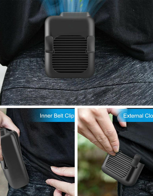 Load image into Gallery viewer, Portable Compact Cooling Fan Hanging Handsfree with Waist Clip
