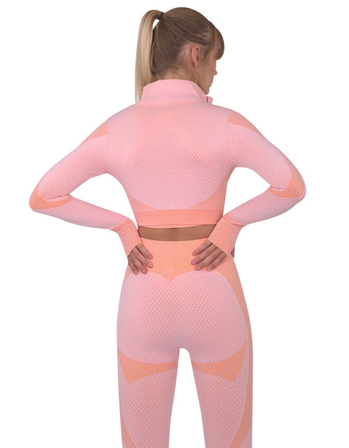 Load image into Gallery viewer, Trois Seamless Sports Jacket - Pink
