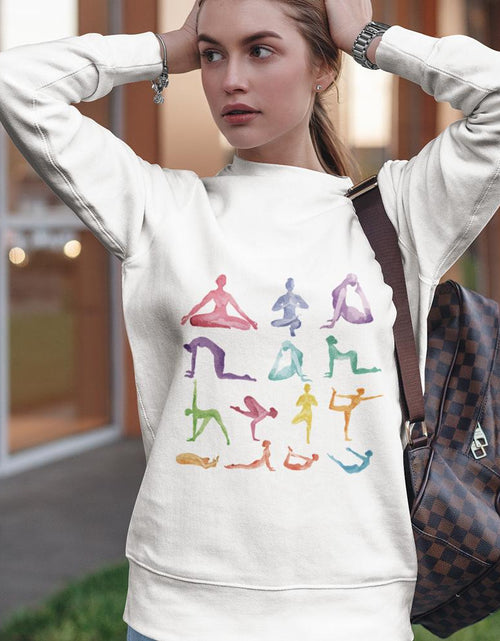 Load image into Gallery viewer, Yoga Theme Crewneck Sweatshirt
