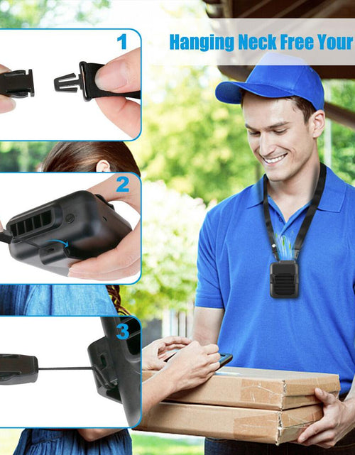 Load image into Gallery viewer, Portable Compact Cooling Fan Hanging Handsfree with Waist Clip
