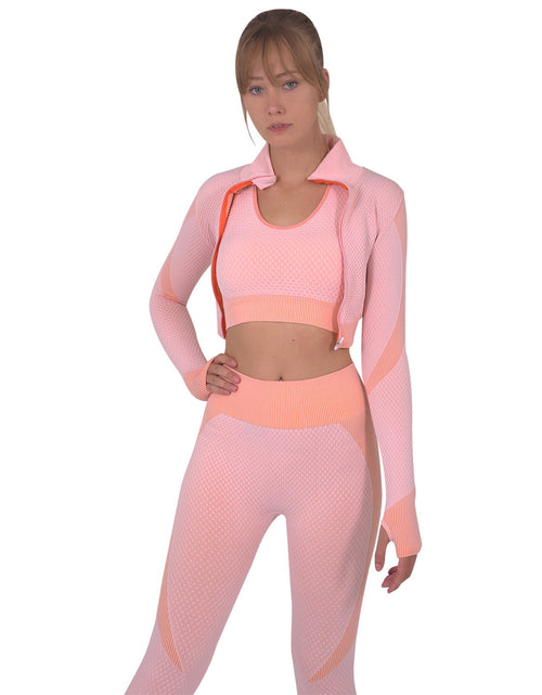 Load image into Gallery viewer, Trois Seamless Sports Jacket - Pink
