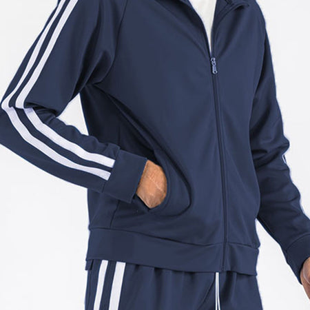 Two Stripe Zip Up Track Jacket