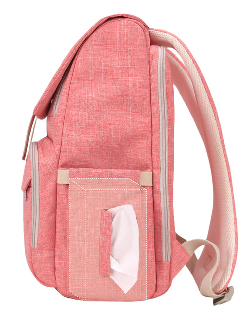 Load image into Gallery viewer, Canvas Diaper Bag Travel Backpack
