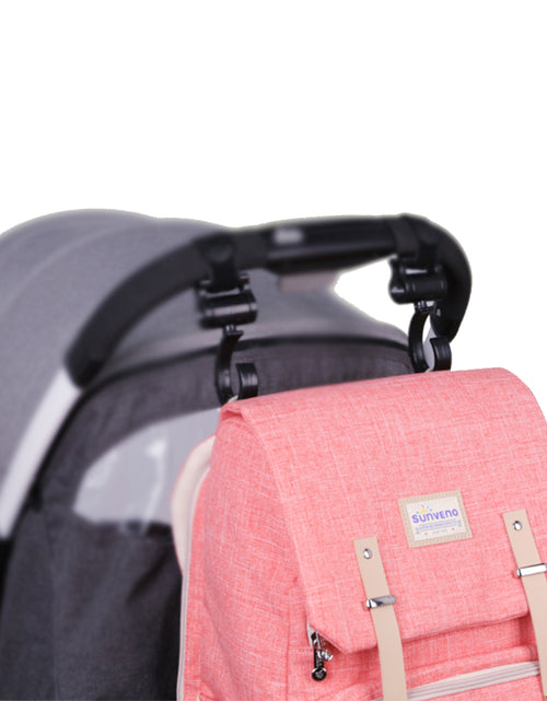 Load image into Gallery viewer, Canvas Diaper Bag Travel Backpack
