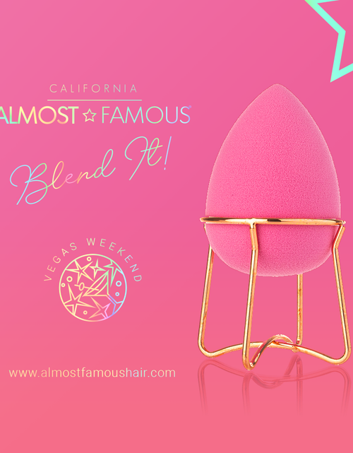 Load image into Gallery viewer, Almost Famous Makeup Blender w/ Rose Gold Stand
