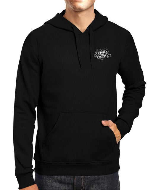 Load image into Gallery viewer, Going To Be Daddy Unisex Black Hoodie Cute Gift
