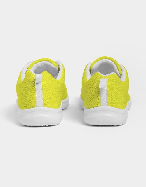 Load image into Gallery viewer, Mens Sneakers, Yellow Low Top Canvas Running Sports Shoes - O7O475
