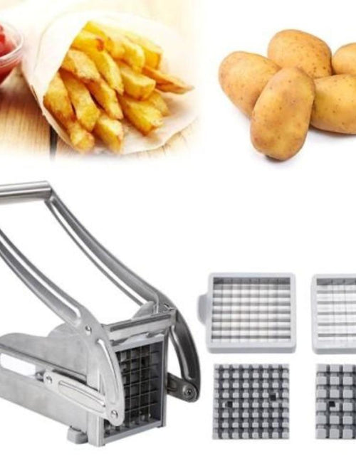 Load image into Gallery viewer, Stainless Steel French Fries and Potato Cutter with 2 Different Blades
