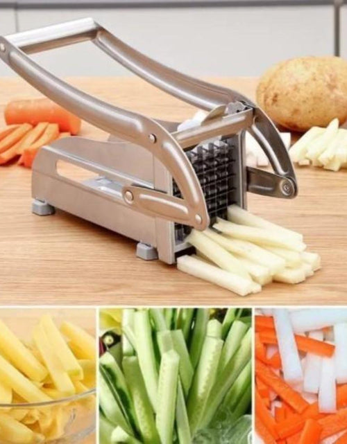 Load image into Gallery viewer, Stainless Steel French Fries and Potato Cutter with 2 Different Blades
