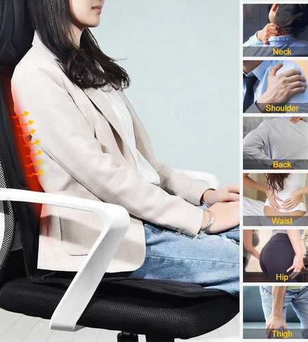 Portable Vibrating Heat Therapy Massage Cushion Mattress