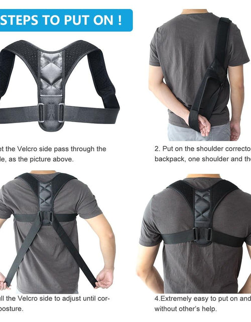 Load image into Gallery viewer, Unisex Adjustable Back Posture Corrector
