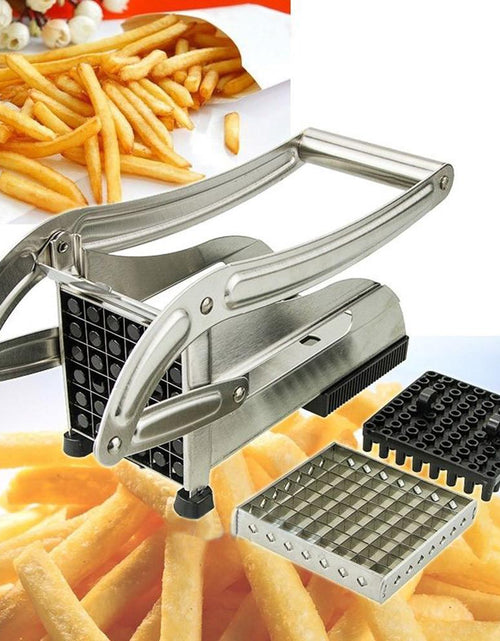 Load image into Gallery viewer, Stainless Steel French Fries and Potato Cutter with 2 Different Blades
