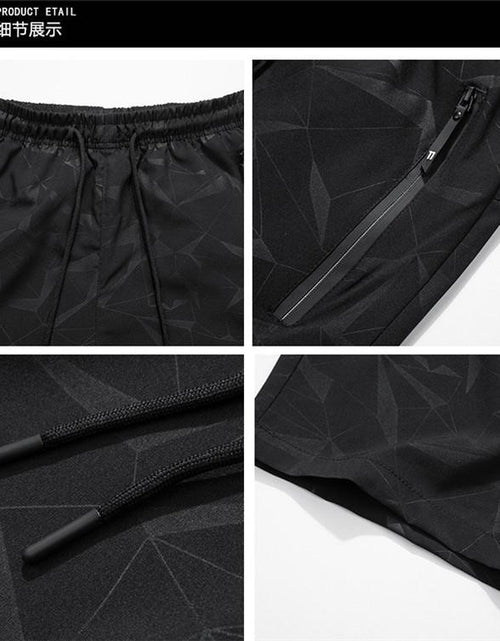 Load image into Gallery viewer, US Stock Men&#39;s Shorts Black Casual Loose Shorts Short Pants Sports
