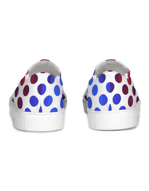 Load image into Gallery viewer, Athletic Sneakers, Low Cut Polka Dot Canvas Slip-On Sports Shoes
