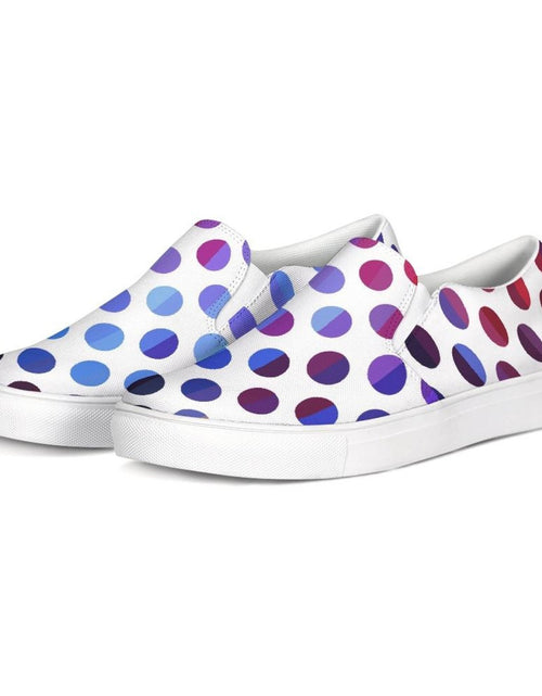 Load image into Gallery viewer, Athletic Sneakers, Low Cut Polka Dot Canvas Slip-On Sports Shoes
