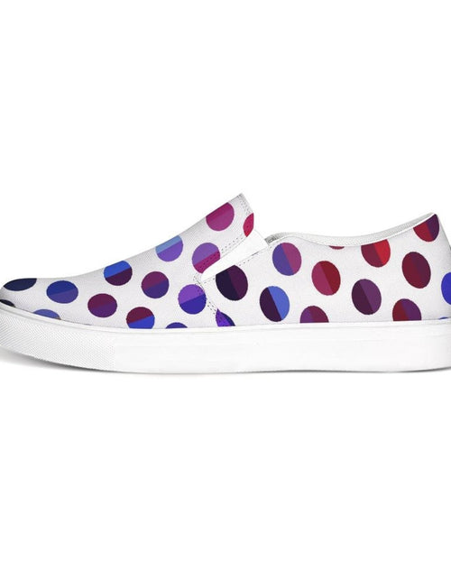 Load image into Gallery viewer, Athletic Sneakers, Low Cut Polka Dot Canvas Slip-On Sports Shoes
